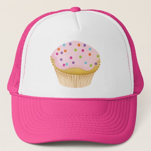 Pink Cupcake Truckerkappe (Vorderseite)