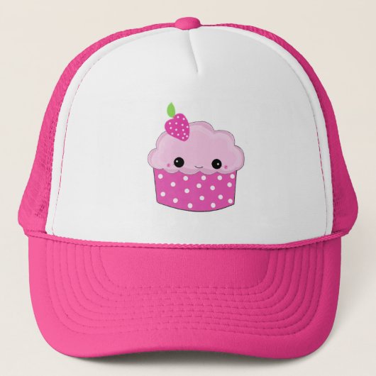 Pink Cupcake Truckerkappe (Vorderseite)