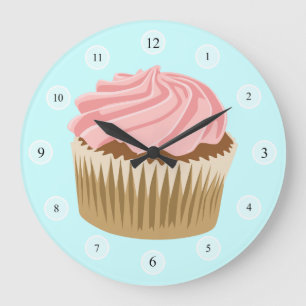 Pink Cupcake Uhr