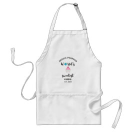 Pink Cupcake World's Sweetest Mum Zitat für ihre Schürze