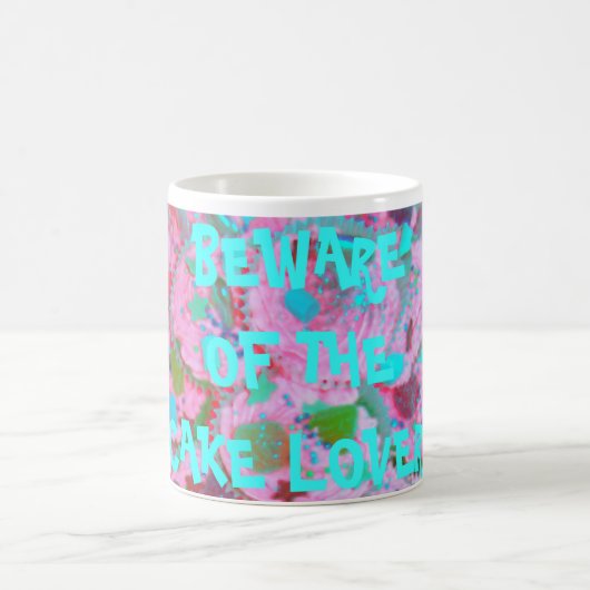 Pink Cupcakes "cake lover" Tasse (Mittel)