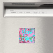 Pink Cupcakes "i Liebe cake" Kühlschrankmagnet (In Situ (Geschirrspüler))
