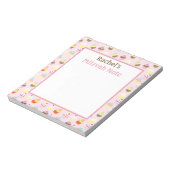 Pink Cupcakes Mitzvah Note Girls Notepad Notizblock (Rotiert)