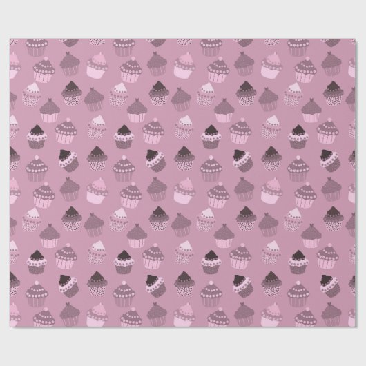 Pink cupcakes Packpapier (Flach)