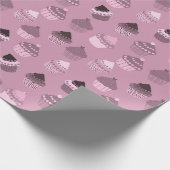 Pink cupcakes Packpapier (Ecke)