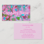 Pink Cupcakes Vordertext Visitenkarte Rosa (Vorne/Hinten)