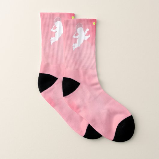 Pink Cupid Tennis Player Socken (Paar)