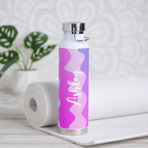 Pink Curves CUSTOM Chic Name Personalisiert Trinkflasche