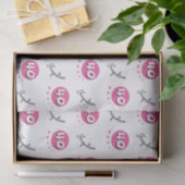 Pink Custom 40. Happy Birthday Seidenpapier (Geschenk)