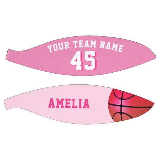 Pink Custom Basketball mit Team Name Number (Panele)