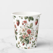 Pink Custom Berry Sweet Strawberry Pappbecher (Vorderseite)