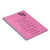 Pink Custom Bible Verse mit Schmetterling Jeremiah Notizblock (Rechte Seite)