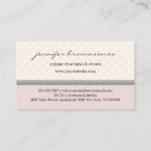 Pink Custom Box Verpackung Backbäckerei Schokolade Visitenkarte (Rückseite)