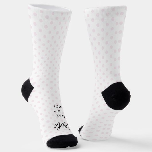 Pink Custom Bride Foto Socken (Gewinkelt)