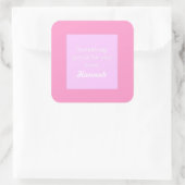 Pink Custom Childrens Gift Stickers (Tasche)