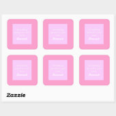 Pink Custom Childrens Gift Stickers (Blatt)