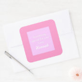 Pink Custom Childrens Gift Stickers (Umschlag)