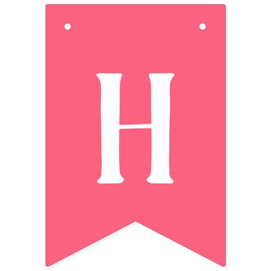 PINK Custom Foto Happy Birthday Banner (Zweite Fahne)