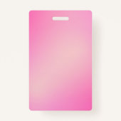 Pink Custom Foto stilvoll schlicht minimalistisch Ausweis (Rückseite)