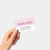 Pink Custom Hard Plastic  with Metal Clip Ausweis (Handheld)