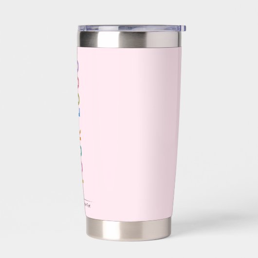 Pink Custom Insulbler mit Firmenlogo Thermobecher (Links)