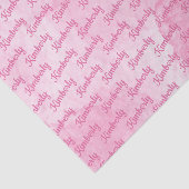 Pink Custom Name Personalized Seidenpapier (Ausschnitt)