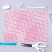 Pink Custom Name Personalized Seidenpapier (Handwerk)