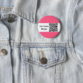 Pink Custom QR Code Trendy Button (Beispiel)