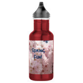Pink Custom Spring Fun Blüten Trinkflasche (Rechts)