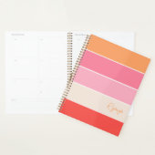 Pink Custom Summer Color Block Streifen Planer (Anzeige)