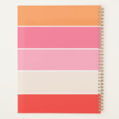 Pink Custom Summer Color Block Streifen Planer (Rückseite)