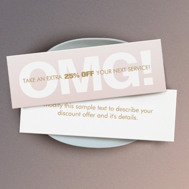 Pink Customer Discount Loyalty Coupon Salon Spa (Von Creator hochgeladen)
