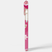 Pink Cute Cat Phone Case Kawaii Kitten Aesthetic (Rückseite / Links)