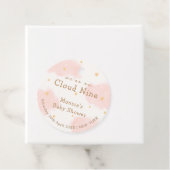 Pink Cute Cloud Nine Girl Baby Dusche Geschenkanhänger (Beispiel)