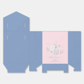 Pink Cute Girl Gingerbread Village Baby Shower Geschenkschachtel (Ungefaltet)