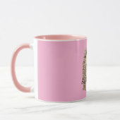 Pink Cute Hedgehog Heart Animal Tasse (Links)