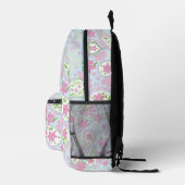 Pink Cute Paisley Blue Pattern Chic Bedruckter Rucksack (Rechts)