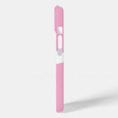 Pink Cute White Daisy IPhone 15 Case (Rückseite / Links)