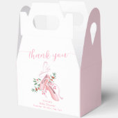 Pink Cute Winter Ballerina Tutu Cold Baby Shower Geschenkschachtel (Offen)