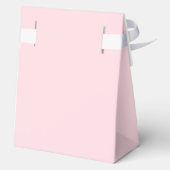 Pink Cute Winter Bow Christmas Tree Baby Shower Geschenkschachtel (Rückseite)