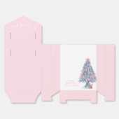 Pink Cute Winter Bow Christmas Tree Baby Shower  Geschenkschachtel (Ungefaltet)