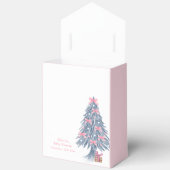 Pink Cute Winter Bow Christmas Tree Baby Shower  Geschenkschachtel (Offen)