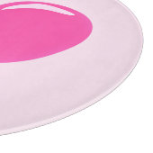 Pink Cutting Board mit Herz - individuell einstell Schneidebrett (Ecke)