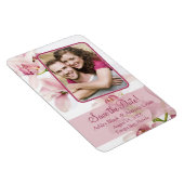 Pink Cymbidium Orchid Blumenzauber Foto Magnet (Rechte Seite)