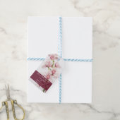 Pink Cymbidium Orchid Foto Hochzeit speichern Sie  Geschenkanhänger (Mit Garn)
