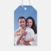 Pink Cymbidium Orchid Foto Hochzeit speichern Sie Geschenkanhänger (Rückseite)