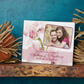 Pink Cymbidium Orchid Wedding Foto Schilder Plaque Fotoplatte (Seite)