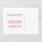 Pink D20 Dice Gamer UAWG Postcard Einladungspostkarte (Rückseite)