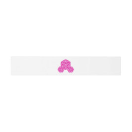 Pink D20 würzige Bänder für Hochzeitslippen Einladungsbanderole