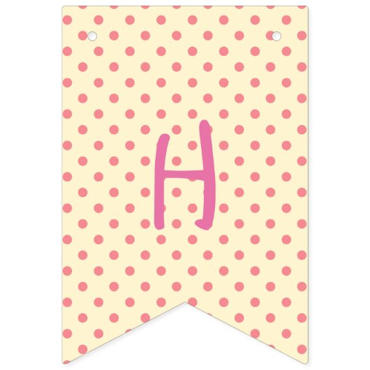 Pink Dackel Bunting Birthday Banner (Zweite Fahne)